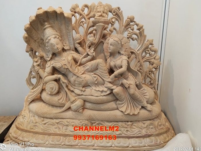 Buy Ranganatha Idol / Lord Vishnu With Goddess Sridevi and Bhudevi on  Natural Shaligram Online in India - Etsy
